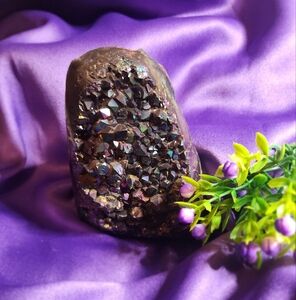 Iridescent Amethyst Crystal Geode